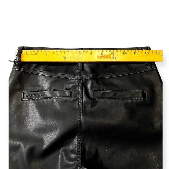 BLANKNYC Black Vegan Leather Moto Pants, size 24, new with tag - Picture 14 of 15